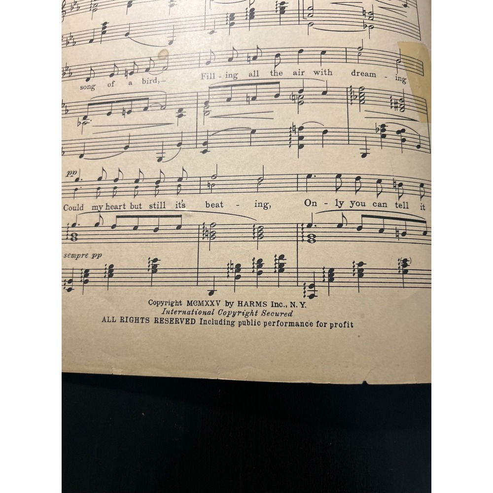 Sheet Music Serenade Solo The Student Prince in Heidelberg Sigmund Romberg Harms - Picture 7 of 10